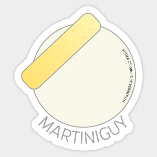 MARTINI GUY Sticker